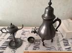 Antieke Tin Collectie: Theeservies, Kan & Olielamp, Ophalen