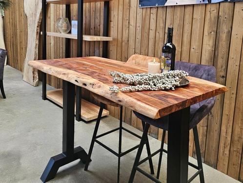 Bar tafel, Boomstam Bartafel, Sta tafel SHOWROOM LEEGVERKOOP, Huis en Inrichting, Barren, Nieuw, Ophalen of Verzenden