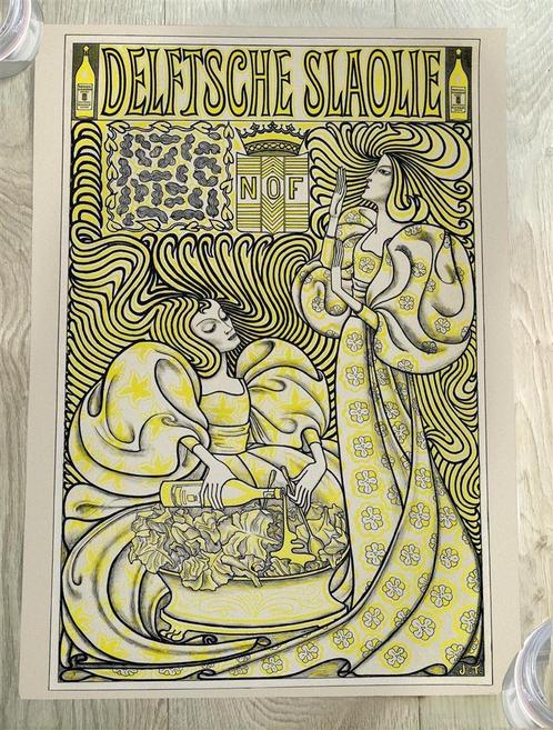 Delftsche slaolie Jan Toorop Kunst Poster Affiche, Verzamelen, Posters, Nieuw, Rechthoekig Staand, Verzenden