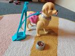 Hond van Barbie met eetbakje, Ophalen of Verzenden, Gebruikt, Meisje