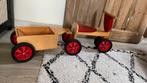 Houten loopfiets met Aanhanger, Ophalen, Loopfiets