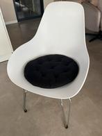 6 Witte kunststof stoelen van ontwerper Kubikoff., Ophalen of Verzenden, Zo goed als nieuw, Wit, Kunststof