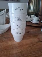 4 Riviera Maison melkbekers, Huis en Inrichting, Ophalen of Verzenden, Zo goed als nieuw