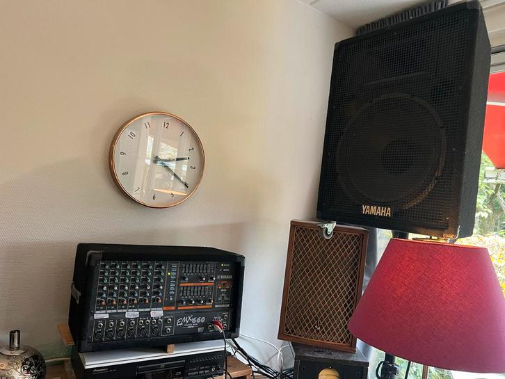 Yamaha PA Systeem met Box, Muziek en Instrumenten, Mengpanelen, Gebruikt, 5 tot 10 kanalen, Microfooningang, Ophalen