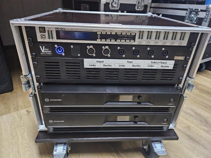 Versterkerrack Dynacord, Muziek en Instrumenten, Versterkers | Keyboard, Monitor en PA, Zo goed als nieuw, P.A., 1000 watt of meer