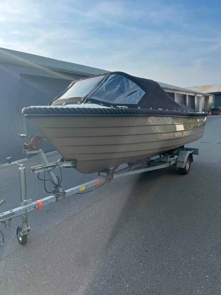Admiraal 470 Classic - Nette sloep met trailer!, Watersport en Boten, Sloepen, Zo goed als nieuw, Tot 10 pk, 3 tot 6 meter, Buitenboordmotor