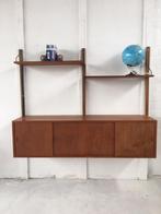 Poul Cadovius by Royal System vintage modulair wandsysteem, Huis en Inrichting, Kasten | Wandmeubels, Gebruikt, 150 tot 200 cm