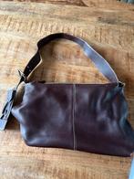 Donker bruin leren tas luis Esteve, Ophalen of Verzenden, Gebruikt, Bruin, Handtas