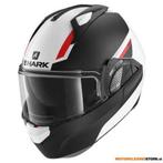 Shark EVO GT SEAN, Wit-Zwart-Rood, Motoren, Kleding | Motorhelmen, Ophalen of Verzenden, Nieuw met kaartje