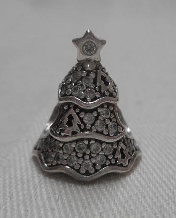 Zilveren Pandora kerstboom bedel nr.1412 beschikbaar voor biedingen