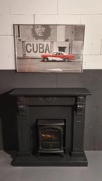 Grote poster Cuba, Che Guevara en oldtimer. In lijst. S32, Tweedehands verkoop, Tweedehands verkoop, Gebruikt, Ophalen of Verzenden