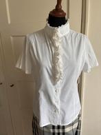Witte blouse met kanten details maat 38, Maat 38/40 (M), Wit, Ophalen of Verzenden, Zo goed als nieuw