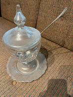 Antieke glazen pot met lepel, Antiek en Kunst, Antiek | Glas en Kristal, Ophalen