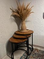 Bijzet tafel set van 3, Ophalen, Zo goed als nieuw, Hout