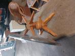 Houten eettafel + 4 stoelen., Ophalen of Verzenden, Zo goed als nieuw, Overige typen