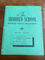 WO2 Armored School Kentucky Sherman Tank voorschrift opleidi, Nederland, Overige soorten, Boek of Tijdschrift, Verzenden