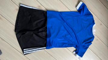 152 158 adidas sportset zwart wit blauw hummel sportbroek beschikbaar voor biedingen
