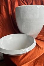 Mobach vloer Vaas & vloer Schaal XXL, Huis en Inrichting, Woonaccessoires | Vazen, Ophalen, Zo goed als nieuw, Wit, Minder dan 50 cm
