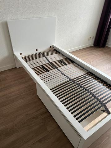 Ikea Malm bed met Leirsund lattenbodem inclusief 1x bedlade
