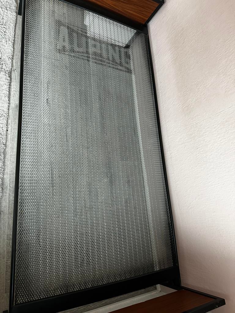 Auping Vintage Eenpersoonsbed Metaal/Hout, Huis en Inrichting, Slaapkamer | Bedden, Ophalen, Gebruikt, 90 cm, Eenpersoons