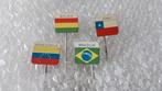 4 verschillende Vlaggen Speldjes, Ophalen of Verzenden, Zo goed als nieuw, Overige onderwerpen