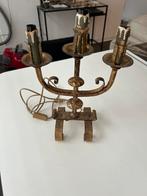 Antieke kandelaar lamp, Antiek en Kunst, Ophalen of Verzenden, Koper of Brons