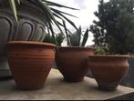 Oud Hollandse terracotta bloempotten diverse vorstbestendig, Tuin en Terras, Gebruikt, Rond, Terracotta, Tuin