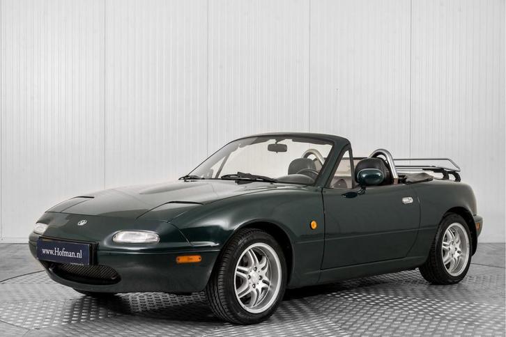 Mazda MX-5 MX-5 1.6i-16V leer (bj 1995), Auto's, Mazda, Bedrijf, Te koop, MX-5, Lederen bekleding, Lichtmetalen velgen, Open dak