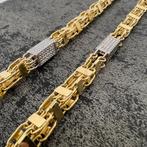 14 karaat gouden ketting magnum schakel massief, Ophalen of Verzenden, Nieuw, Goud