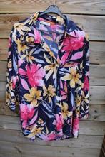 Blouse donkerblauw/ rood/ geel Magna mt 56/58 Vaste prijs, Kleding | Dames, Grote Maten, Blauw, Blouse of Tuniek, Ophalen of Verzenden