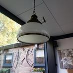 Mooie hanglamp brons /melkglas, Ophalen, Zo goed als nieuw, Glas, Minder dan 50 cm