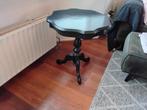 Izgst zwarte brocante bijzettafel schulprand, Antiek en Kunst, Ophalen