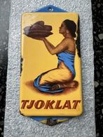 Zeer fraai emaille TJOKLAT deurpostje. Bordje jaren 30., Verzamelen, Merken en Reclamevoorwerpen, Ophalen of Verzenden, Gebruikt
