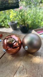 54 perzik roze, kunststof kerstballen, Ophalen of Verzenden, Zo goed als nieuw
