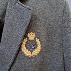 L'Argentina blazer blauw sweatstof + borduursel M nr 47028, Maat 38/40 (M), Blauw, ., Ophalen of Verzenden