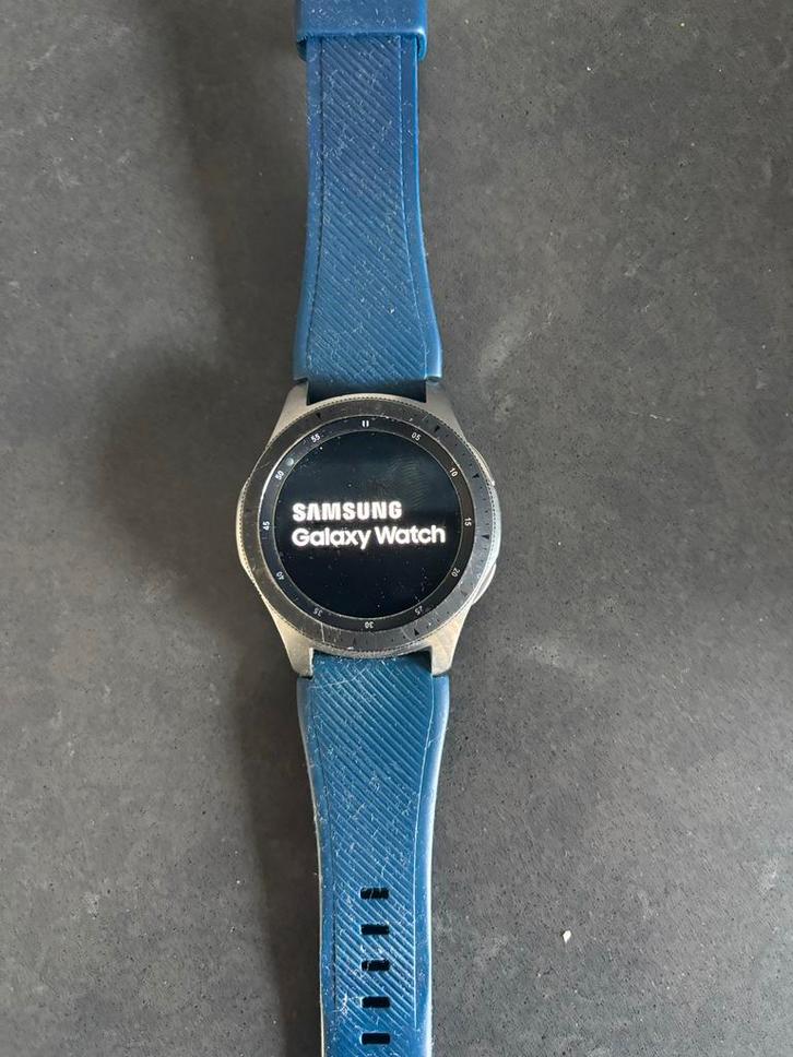 Samsung Galaxy Watch 5 pro Blauw, Sieraden, Tassen en Uiterlijk, Smartwatches, Gebruikt, Android, Blauw, Afstand, Waterdicht, Ophalen of Verzenden