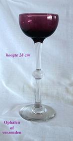 Paars Glas Balusterstam 28 h Knoop in stam Knobbelstam, Ophalen