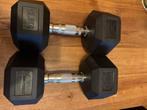 Nieuwe Lifemaxx Crossmaxx dumbells hexagon 12.5 kg 2 stuks, Ophalen, Nieuw, Buik, Dumbbell