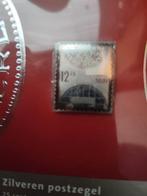 twee zilveren postzegel 2001 Nederland, Ophalen of Verzenden, Overige landen