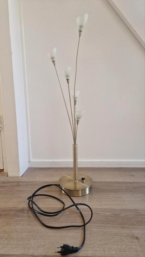 Tafel lamp Jan des Bouvrie, Huis en Inrichting, Lampen | Tafellampen, Gebruikt, Minder dan 50 cm, Glas, Metaal, Ophalen