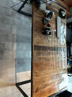 Eettafel van massief mangohout – 180 cm, Ophalen, 50 tot 100 cm, Zo goed als nieuw, 150 tot 200 cm