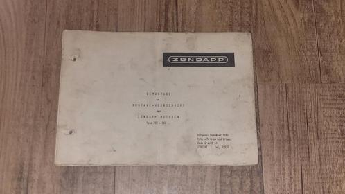 Zundapp Sleutelboekje Motor 265/266/ November 1960 Nederland, Fietsen en Brommers, Handleidingen en Instructieboekjes, Gebruikt