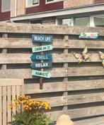 Houten wegwijzerborden Tuin-Ibiza- Tiki- Grieks etc, Info@rwhoutidee.nl, Nieuw, Ophalen of Verzenden, RW Houtidee