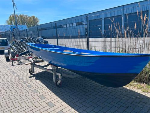 Polyester boot, rana boot, sloep, grachten boot, 5 pk, Watersport en Boten, Motorboten en Motorjachten, Zo goed als nieuw, Polyester