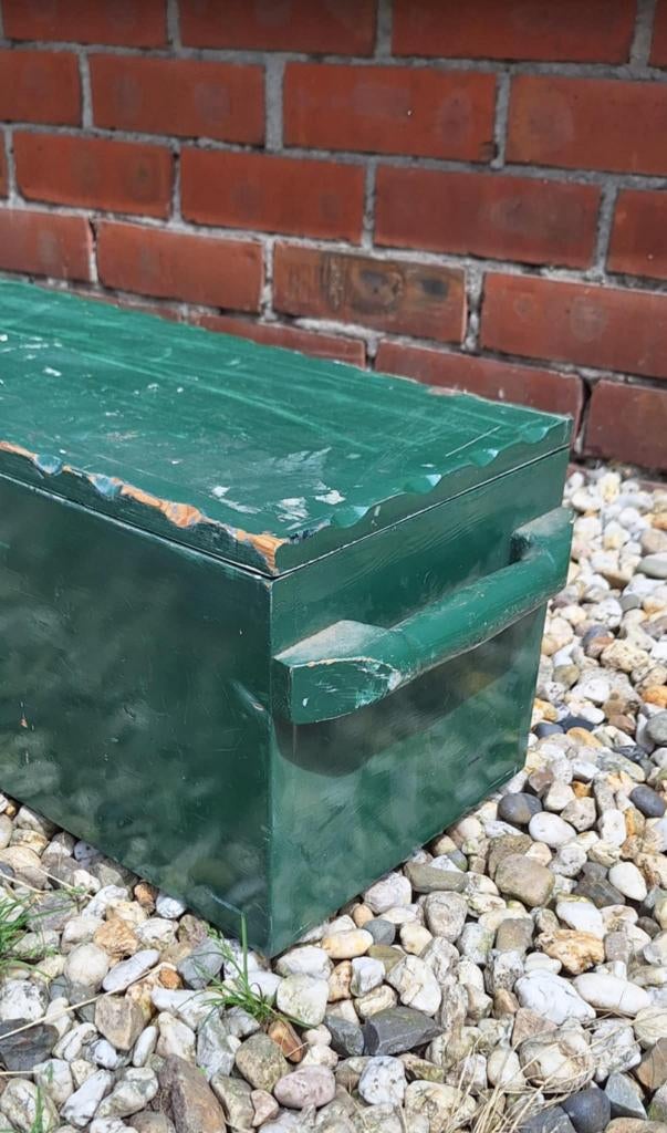 Leuke stevige griendwerkerskist, kist., Huis en Inrichting, Woonaccessoires | Kisten, Minder dan 50 cm, Gebruikt, 50 tot 100 cm