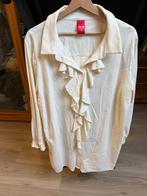 Only-M nieuwe off white Travelstof roezelblouses maat 48, Ophalen of Verzenden, Nieuw, Maat 46/48 (XL) of groter, Wit