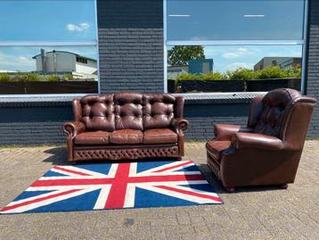 Springvale Chesterfield 3+1 bankstel bruin GRATIS BEZORGD! 