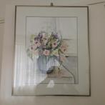 Aquarel schilderij 2x, Ophalen, Minder dan 50 cm, Zo goed als nieuw, Schilderij