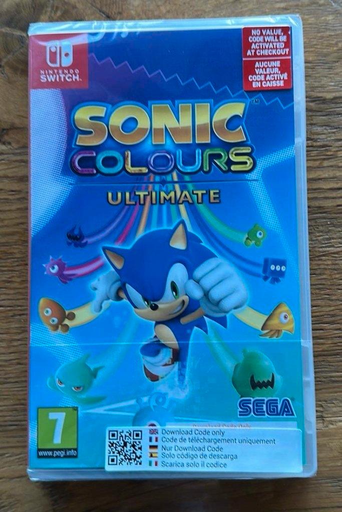 Nintendo spel Sonic colours ultimate NIEUW in verpakking, Spelcomputers en Games, Games | Nintendo Switch, Zo goed als nieuw, Avontuur en Actie