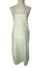 Cos zijde-mix jurk, groen-blauw/beige, Mt. XS, Kleding | Dames, Jurken, COS, Verzenden, Zo goed als nieuw, Maat 34 (XS) of kleiner